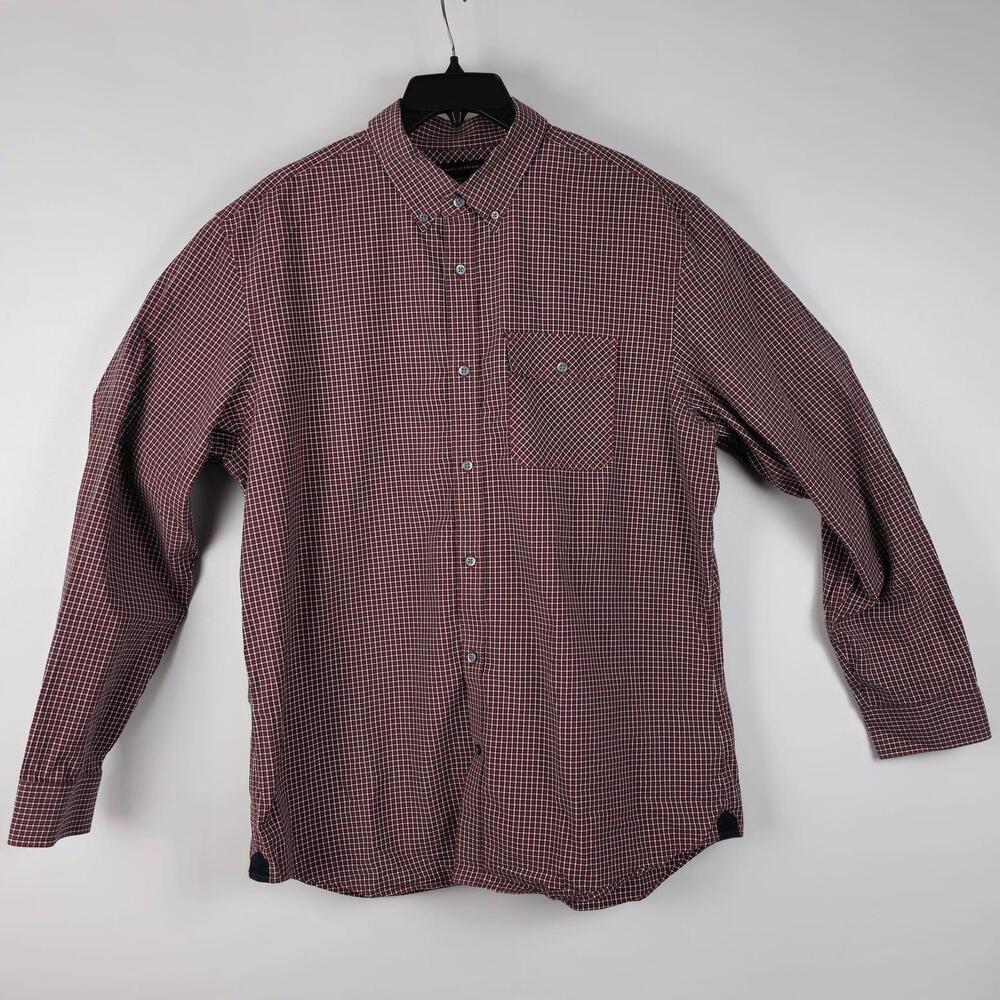 Men's Casual Gingham Check Shirt - Button Down